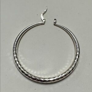 🧡925 Sterling Silver Classic Textured Hoop Earrings🧡